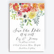Coral & Blush Flowers Wedding Save the Date additional 1