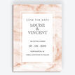 Blush Marble Wedding Save the Date additional 1