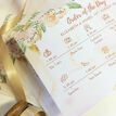 Gold Floral Wedding Timeline Card additional 2