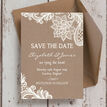 Rustic Lace Save the Date additional 4