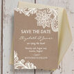 Rustic Lace Save the Date additional 5