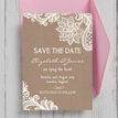 Rustic Lace Save the Date additional 2