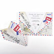 Vintage Airmail Save the Date Paper Airplane additional 3
