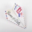 Vintage Airmail Save the Date Paper Airplane additional 4