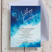 Blue Watercolour Wedding Invitation additional 3