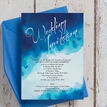 Blue Watercolour Wedding Invitation additional 5