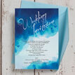 Blue Watercolour Wedding Invitation additional 6