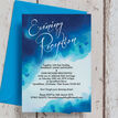 Blue Watercolour Evening Reception Invitation additional 3