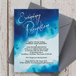 Blue Watercolour Evening Reception Invitation additional 6