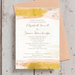 Blush & Gold Brush Strokes Wedding Invitation additional 3