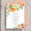Coral & Blush Flowers Wedding Invitation additional 3