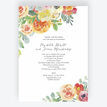 Coral & Blush Flowers Wedding Invitation additional 1