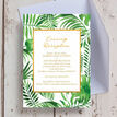 Tropical Leaves Evening Reception Invitation additional 4