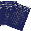 Navy Blue & Gold Fairy Lights Wedding Invitation additional 2