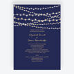 Navy Blue & Gold Fairy Lights Wedding Invitation additional 1