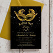 Masquerade Themed 21st Birthday Party Invitation additional 1