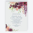 Burgundy Watercolour Floral Wedding Invitation additional 1