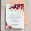Burgundy Watercolour Floral Wedding Invitation additional 4