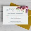 Burgundy Watercolour Floral RSVP additional 5