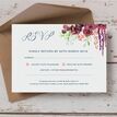 Burgundy Watercolour Floral RSVP additional 2