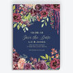 Navy & Burgundy Floral Save the Date additional 1