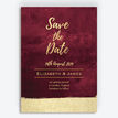 Burgundy & Gold Save the Date additional 1