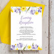 Lilac & Lemon Evening Reception Invitation additional 4
