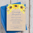 Rustic Sunflower Evening Reception Invitation additional 2