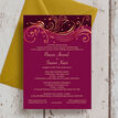 Burgundy & Rose Gold Indian / Asian Wedding Invitation additional 2