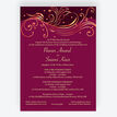 Burgundy & Rose Gold Indian / Asian Wedding Invitation additional 1