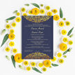 Navy Blue & Gold Indian / Asian Wedding Invitation additional 5