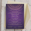 Purple & Gold Indian / Asian Wedding Invitation additional 5