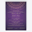 Purple & Gold Indian / Asian Wedding Invitation additional 1