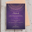 Purple & Gold Mehndi / Baraat Card additional 3