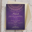 Purple & Gold Mehndi / Baraat Card additional 5