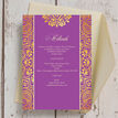 Purple Mandala Mehndi / Baraat Card additional 3
