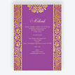 Purple Mandala Mehndi / Baraat Card additional 1