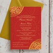 Red & Gold Mandala Indian / Asian Wedding Invitation additional 2
