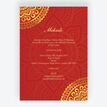 Red & Gold Mandala Mehndi / Baraat Card additional 1
