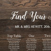 Rustic Wood & Lace Wedding Seating Plan additional 3