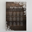 Rustic Wood & Lace Wedding Seating Plan additional 2