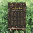 Black & Gold Abstract Wedding Seating Plan additional 1