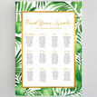 Tropical Leaves Wedding Seating Plan additional 2