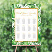Tropical Leaves Wedding Seating Plan additional 1