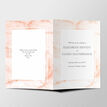 Blush Marble Wedding Order of Service Booklet additional 2