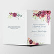 Burgundy Floral Wedding Order of Service Booklet additional 2