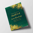 Emerald & Gold Wedding Order of Service Booklet additional 1