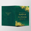 Emerald & Gold Wedding Order of Service Booklet additional 2