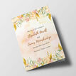 Gold Floral Wedding Order of Service Booklet additional 1