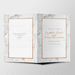 Marble Wedding Order of Service Booklet additional 2